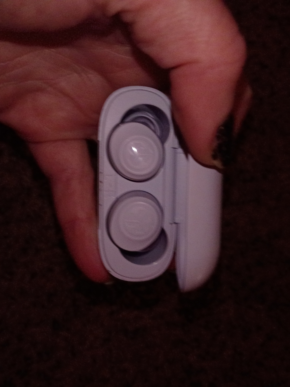 Compact Lavender True Wireless Earbuds with Flip Case